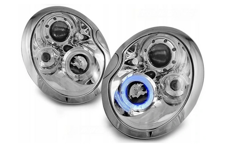 Lampy Reflektory Mini Cooper 01-06 Ringi Chrome