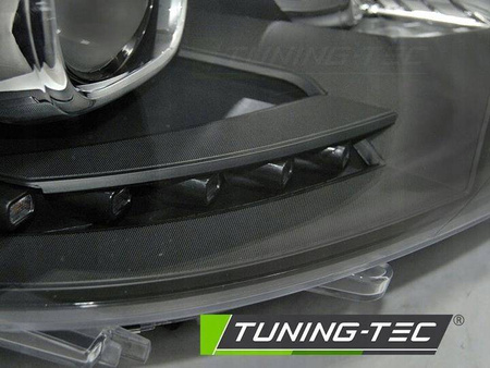 Lampy przednie VW T5 2010-15 tru drl xenon look bl