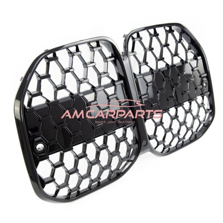 GRILL BMW G22 G23 2020- DIAMOND GLOSS BLACK