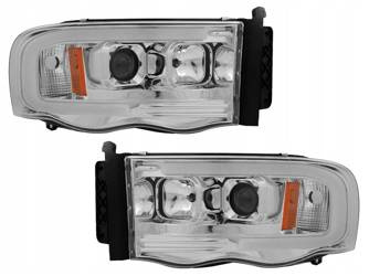 Lampy przednie Dodge Ram 02-06 tube light chrome