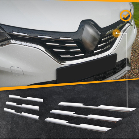 Listwy atrapy przedniej Renault Captur 2020-