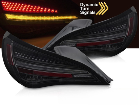 Lampy Tylne LED Diodowe do Mercedes CLA C117 13-16 black smoke