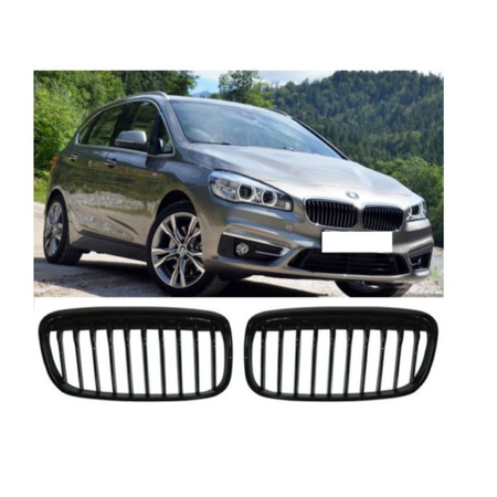 GRILL BMW 2 F45 ACTIVE TOURER 14-18 GLOSS BLACK