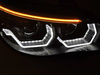 Reflektory ANGEL EYES LED 3D BLACK do BMW E60 E61 03-07