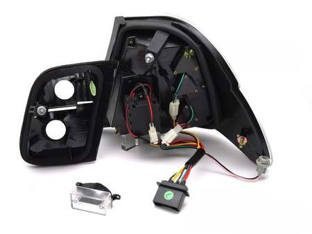 Lampy tylne LED Black Smoke do BMW E46 Sedan 1998–2001