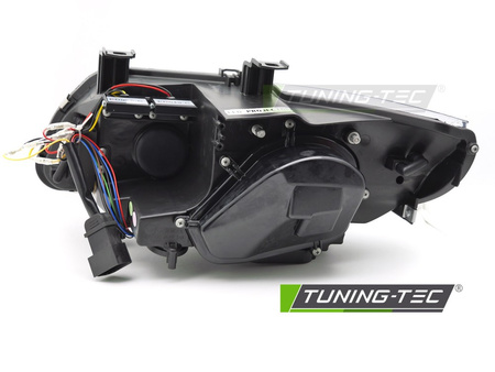 Lampy przednie Reflektory LED DRL do BMW E92 E93 LCI (2010-2013) – Zamiennik Xenon, Black