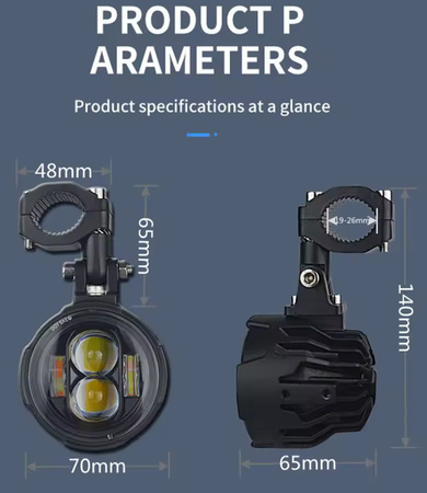 Lampy diodowe do motoru motocykla LED HI/LOW