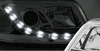 Lampy Reflektory Nowe Vw T5 03-09 Chrome Led Drl