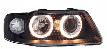 Reflektory lampy przednie A3 8L CZARNE RINGI