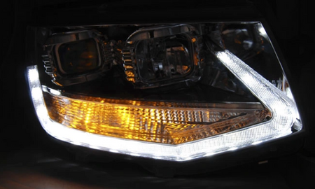 LAMPY REFLEKTORY VW T6 15- CHROME LED TRU DRL