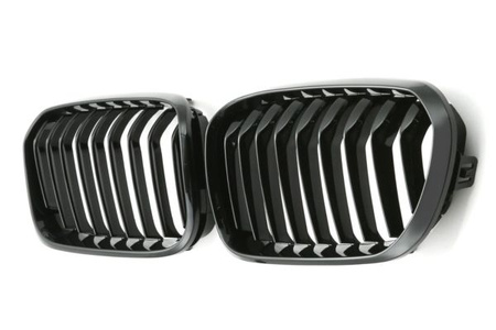 GRILL BMW F20 F21 15-18 LCI GLOSS BLACK SINGLE