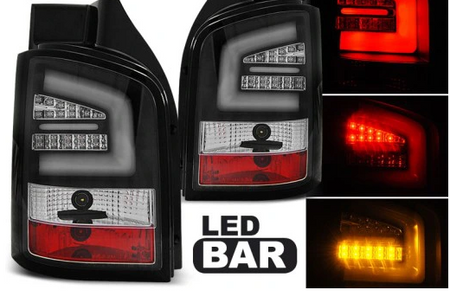 LAMPY TYLNE DIODOWE VW T5 03-09 BLACK LED BAR