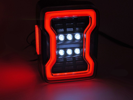 Lampy tylne diodowe Chrysler Jeep Wrangler JK 07-18 LED black