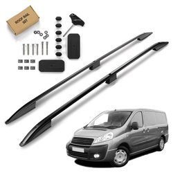 Relingi dachowe Fiat Scudo II 270/272 L1 2007-2016 Czarny SHORT