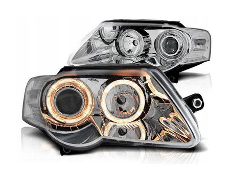 Reflektory lampy przednie VW Passat B6 CHROM RINGI