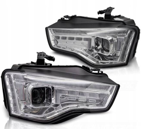 Lampy reflektory Audi A5 11-16 xenon LED chrome
