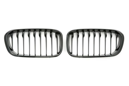 GRILL BMW F20 F21 15-18 LCI GLOSS BLACK SINGLE