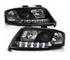 Lampy przednie reflektory Audi A6 Czarne DAYLIGHT