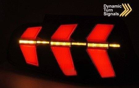 Lampy diodowe FORD MUSTANG 10-13 BLACK LED
