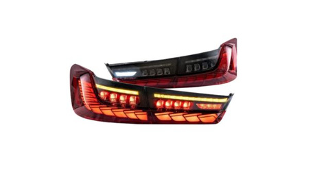 LAMPY TYLNE DIODOWE BMW G20 19-22 RED-SMOKE DYNAMIC LED