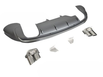 Dyfuzor Zderzaka Tył z Końcówkami – Audi Q5 8R (2008-2012) – Sport S Style Silver