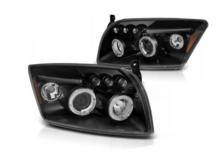 Reflektory Angel Eyes Black Do Dodge Caliber 06-12