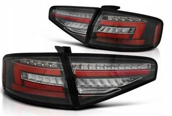 Lampy diodowe black dts do Audi A4 b8 12-15 sedan