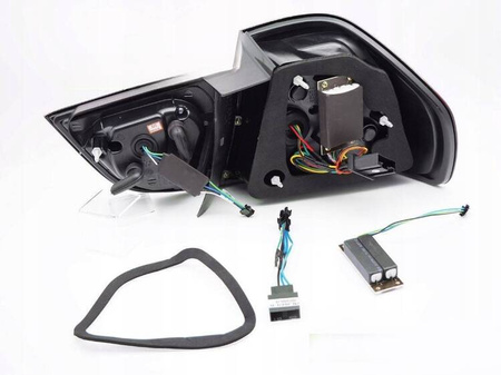 Lampy diodowe red white LED do BMW E90 09-11 LCI