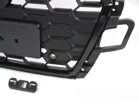 GRILL DO AUDI A5 F5 19-23 GLOSSY BLACK PDC KAMERA