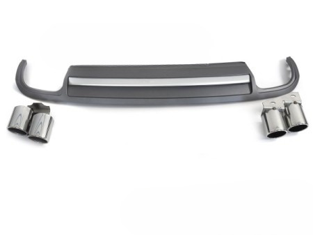 DYFUZOR DO AUDI A4 B8 08-11 SILVER SPORT S STYLE