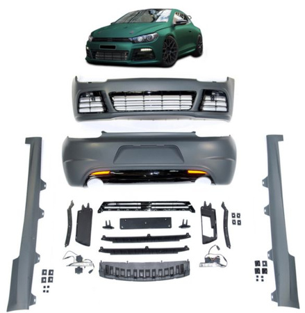 BODY KIT VW SCIROCCO III 08-14 R-STYLE SRA LED DRL