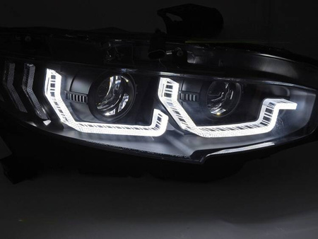 Lampy przednie do Honda Civic X '16-'21 black LED