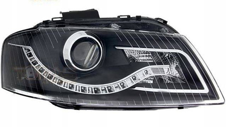 Lampy przednie reflektory Audi A3 8P BLACK DAYLIGH