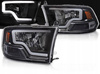 Lampy reflektory BLACK LED do Dodge Ram 09-18