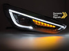 Lampy przednie do Ford Focus MK3 14-18 black LED