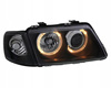Lampy przednie reflektory A3 8L CZARNE RINGI