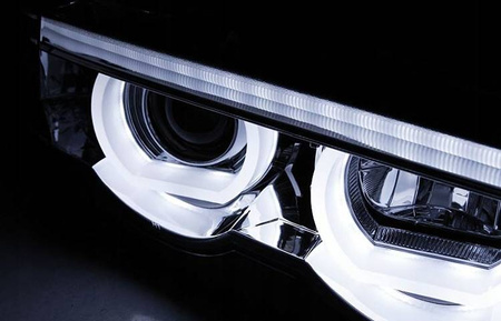Lampy Reflektory Bmw E38 94-01 Ringi 3d Led Chrome