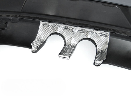 Tylny zderzak VW GOLF 6 VI sportowy z podwójnym wydechem