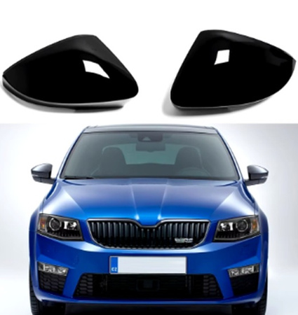 Obudowy lusterek bocznych do Skody Octavia Mk3 VW T-ROC glossy black