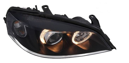 Lampy przednie reflektory Opel Astra G II depo black