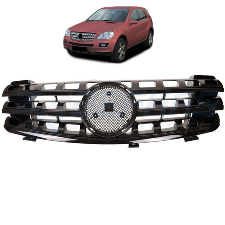 GRILL MERCEDES M-CLASS W164 05-08 BLACK