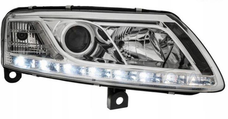Lampy przednie reflektory Audi A6 C6 CHROM swiatła