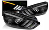 Lampy Ford Focus III mk3 15-18 black drl led dts