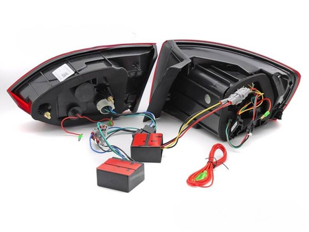 Lampy diodowe red LED BAR do VW Jetta VI 11-14