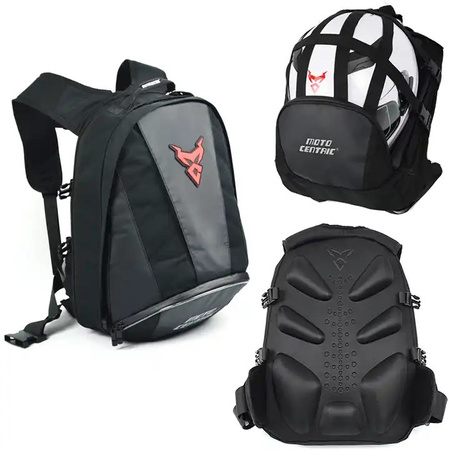 Plecak motocyklowy na kask Motocentric / Czerwony