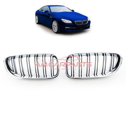 GRILL BMW 6 F13 F12 F06 11-18 M STYLE BLACK CHROME