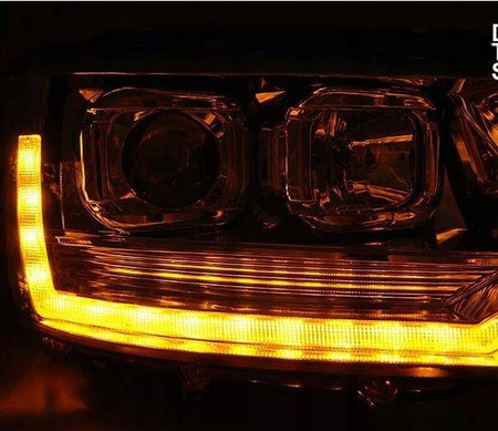 Lampy Vw T5 10-15 led tube chrome T6 look drl lift