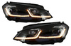 LAMPY PRZEDNIE VW GOLF 7 12-17 LOOK XENON CHROME