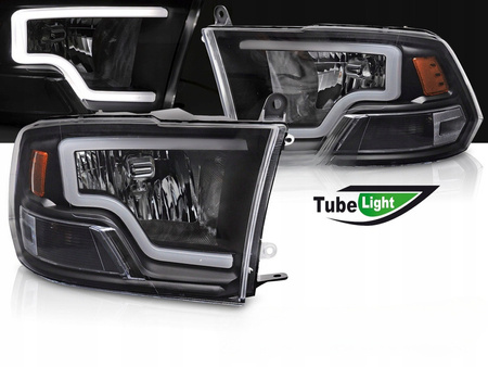 Lampy reflektory BLACK LED do Dodge Ram 09-18