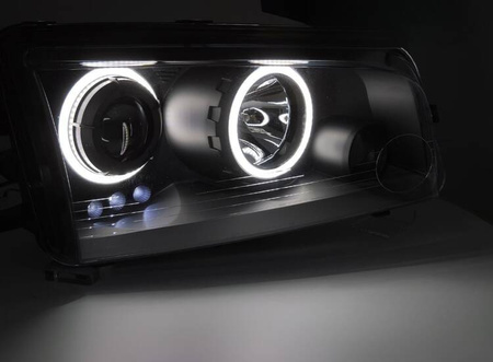 Reflektory Dodge Charger LX 06-10 ringi black